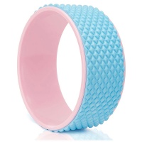 Колесо для йоги массажное 31х12см 6мм (розово/голубое) (D34473) FWH-100