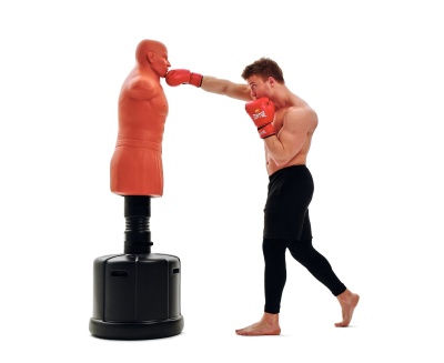 Boxing Punching Man-Heavy (бежевый) (манекен плюс колба)